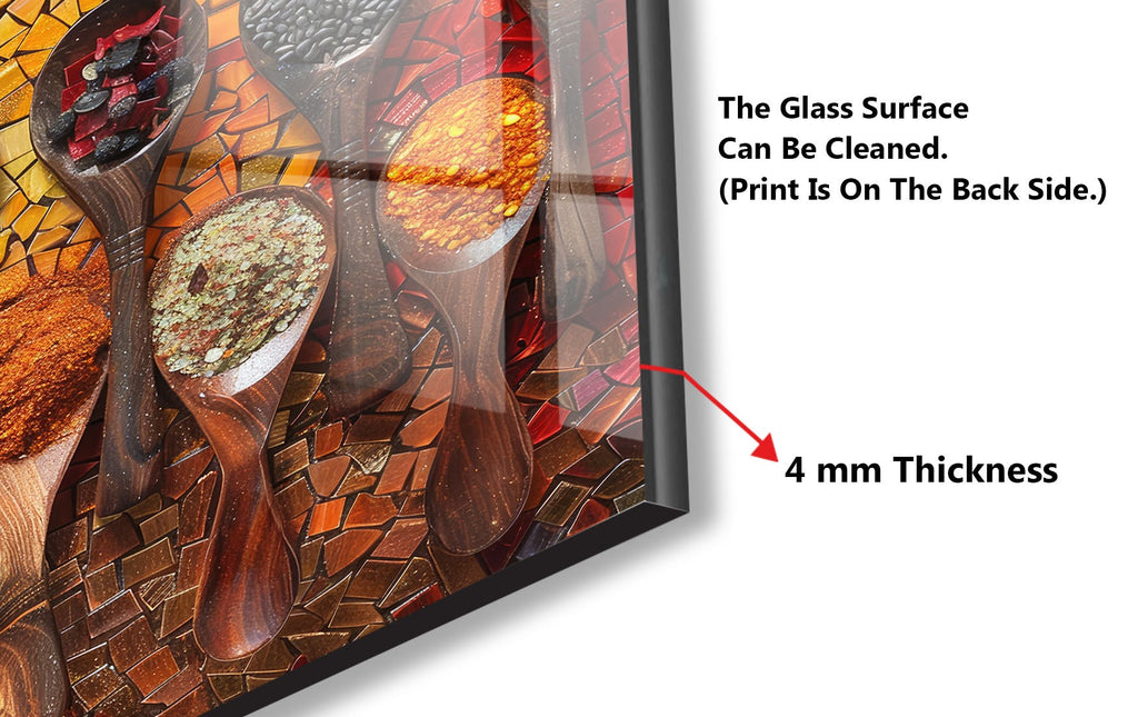 Rainbow Mosaic Spice - Glass Kitchen Backsplash-BacksplashArtworks