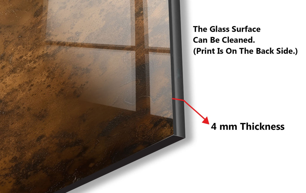 Bronze Panel Abstract Glass Backsplash-BacksplashArtworks