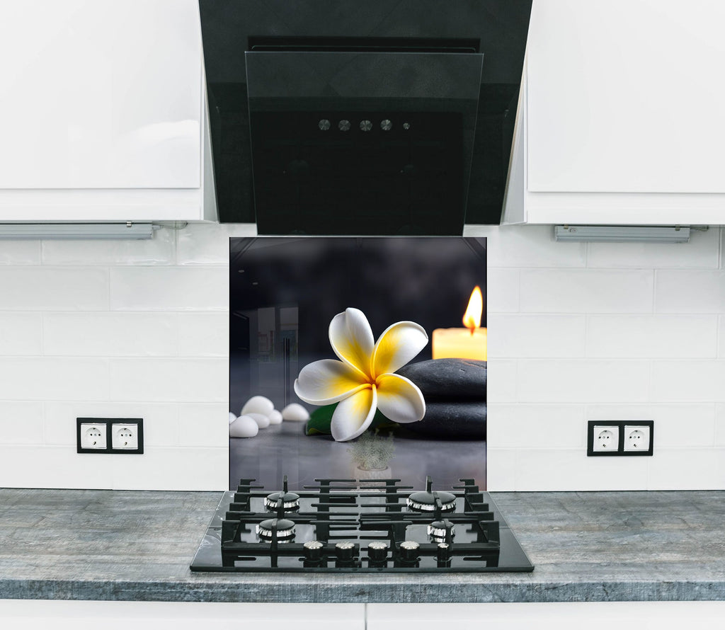 Zen & Spa Stones Tempered Glass Backsplash-BacksplashArtworks