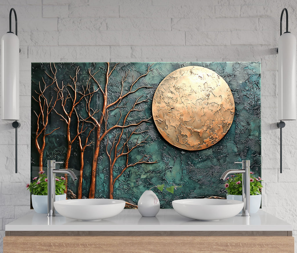 Nature Inspired Kitchen Backsplash