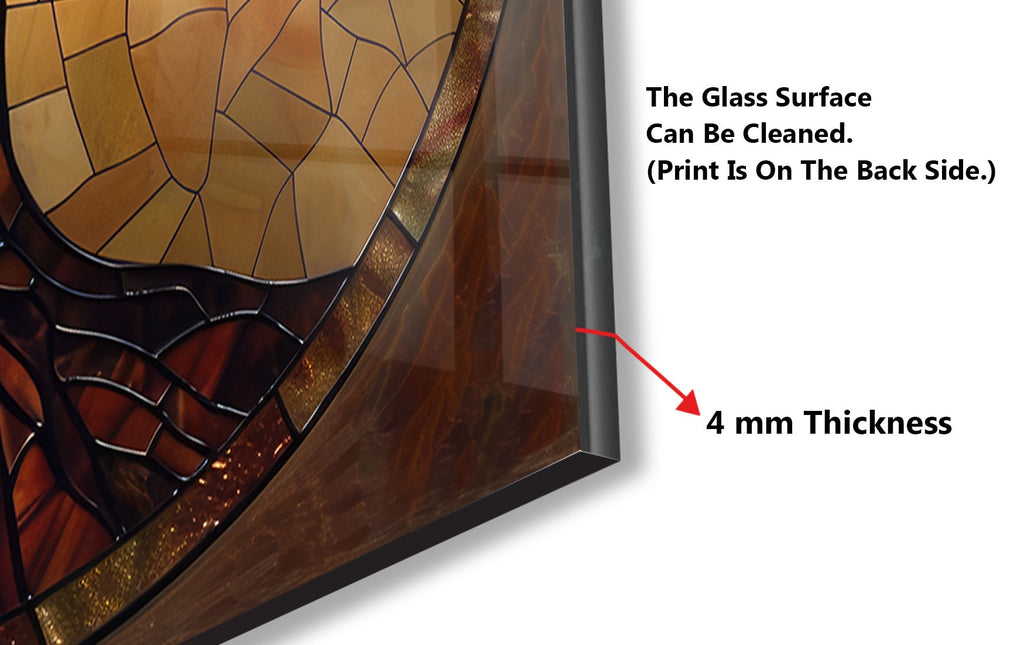 Stained Glass Tree of Life - Glass Kitchen Backsplash-BacksplashArtworks