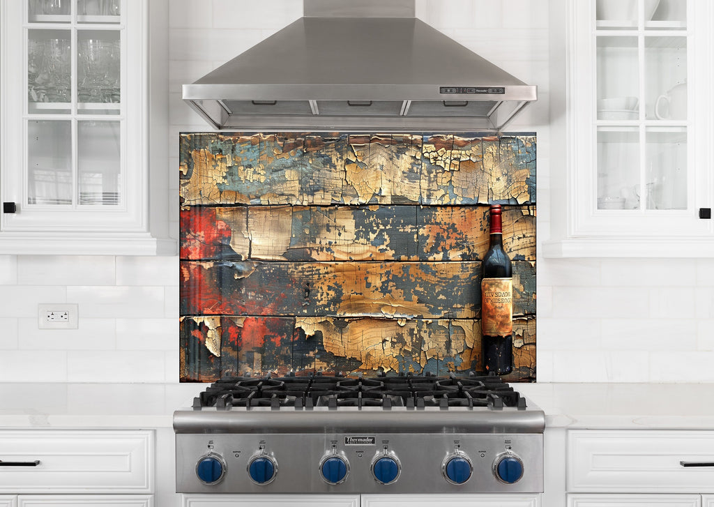 Wood & Wine - Glass Kitchen Backsplash-BacksplashArtworks