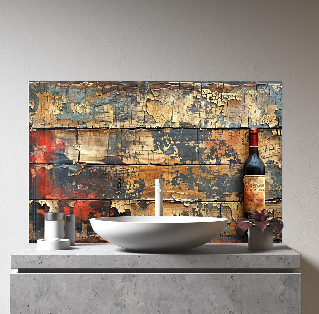 Wood & Wine - Glass Kitchen Backsplash-BacksplashArtworks