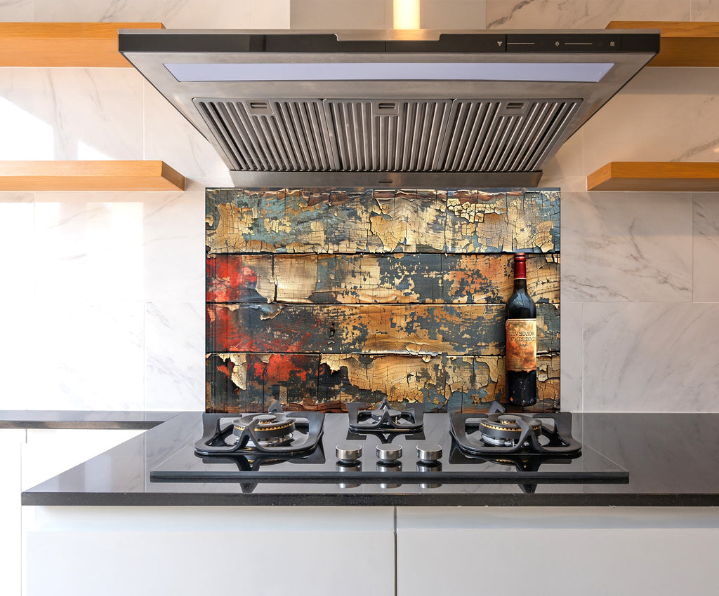 Wood & Wine - Glass Kitchen Backsplash-BacksplashArtworks