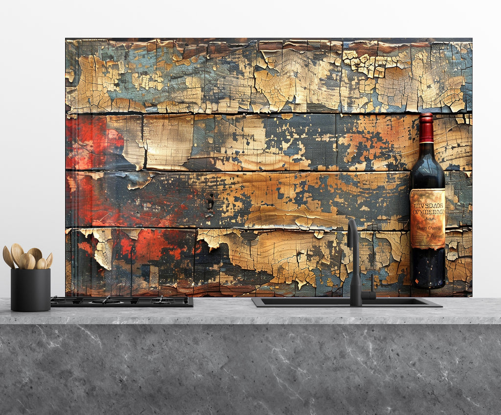 Wood & Wine - Glass Kitchen Backsplash-BacksplashArtworks