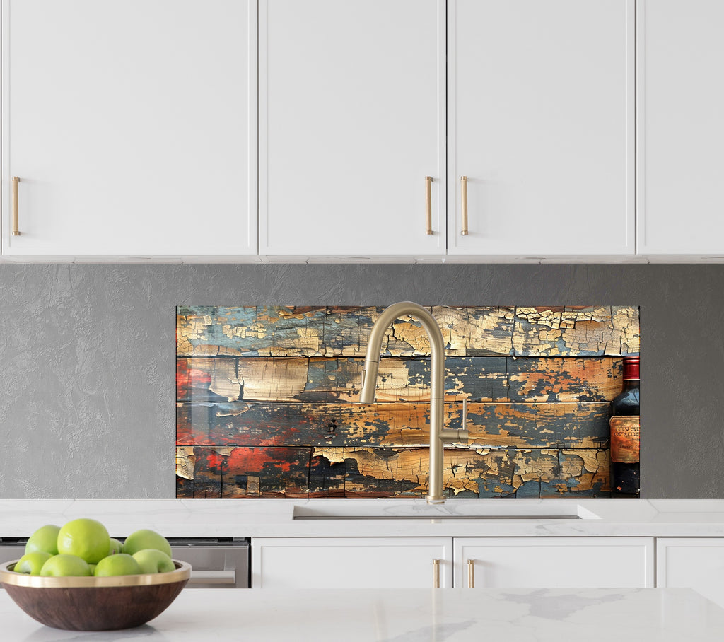 Wood & Wine - Glass Kitchen Backsplash-BacksplashArtworks