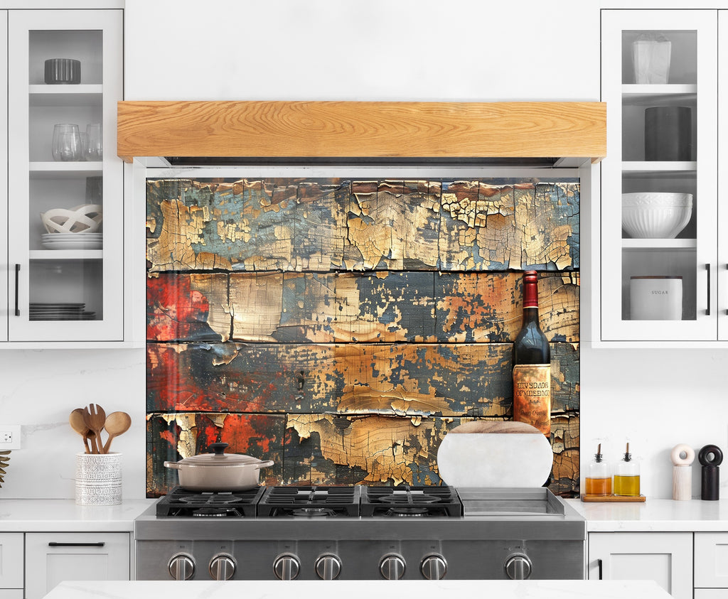 Wood & Wine - Glass Kitchen Backsplash-BacksplashArtworks