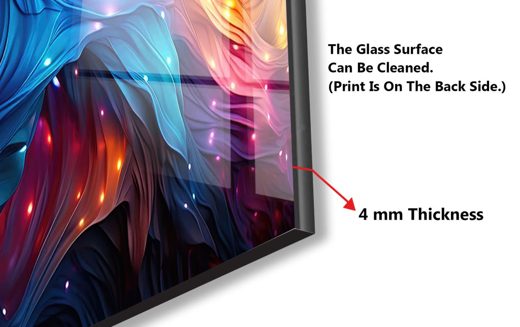 Cosmic Flow – Tempered Glass Kitchen Backsplash-BacksplashArtworks