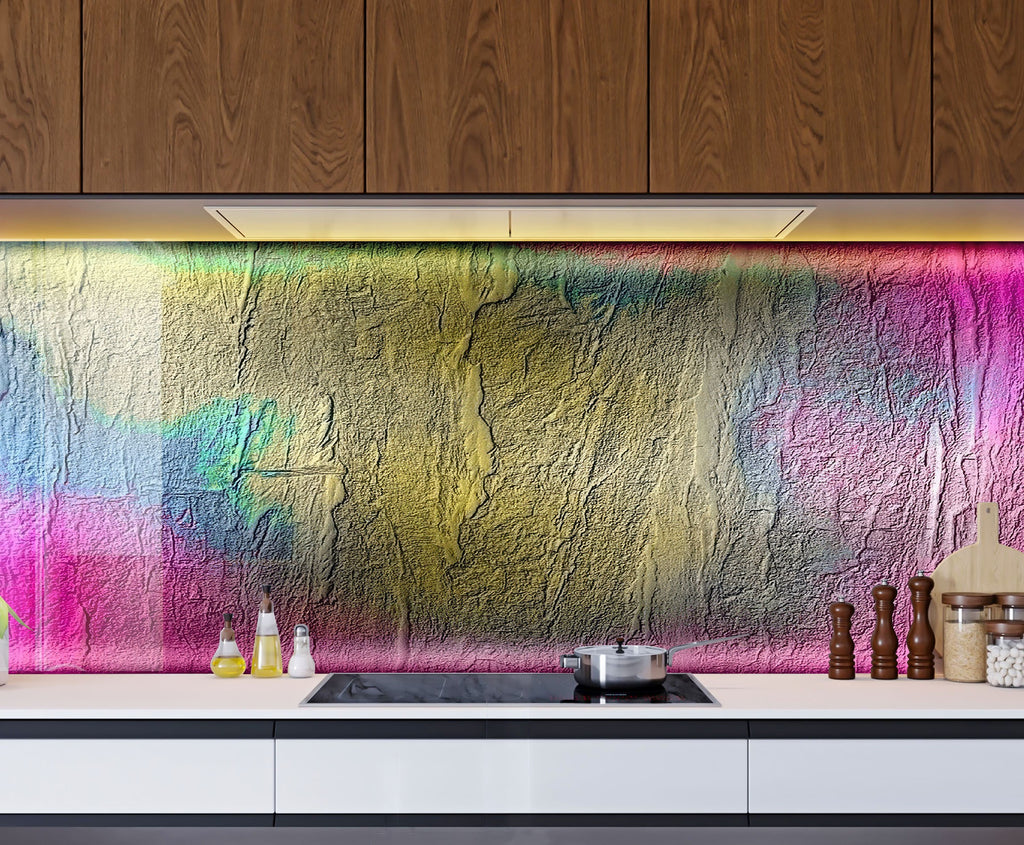Aurora Fusion – Glass Kitchen Backsplash-BacksplashArtworks