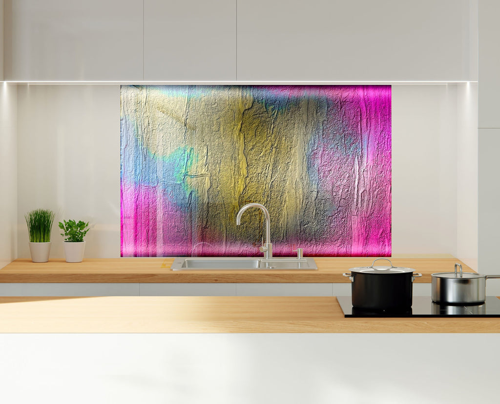 Aurora Fusion – Glass Kitchen Backsplash-BacksplashArtworks