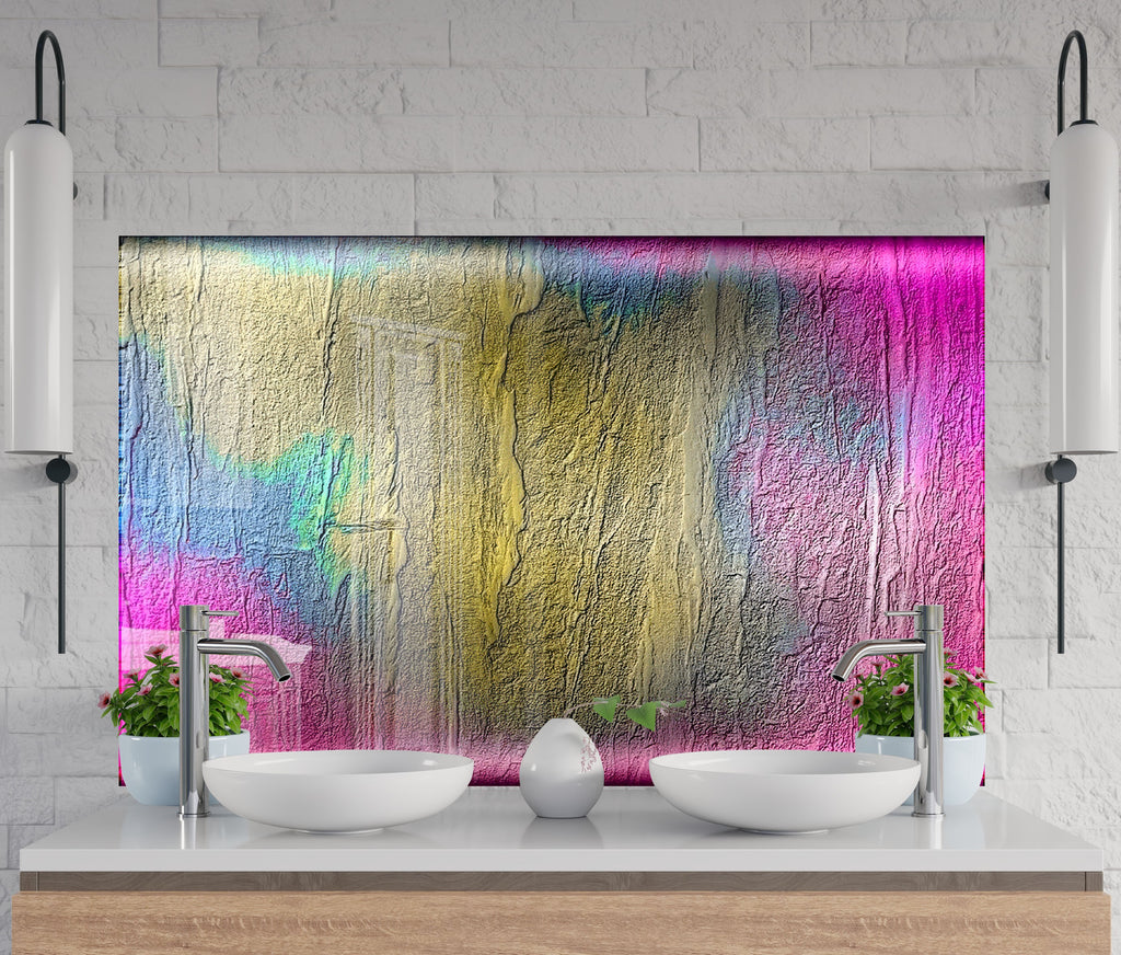 Aurora Fusion – Glass Kitchen Backsplash-BacksplashArtworks