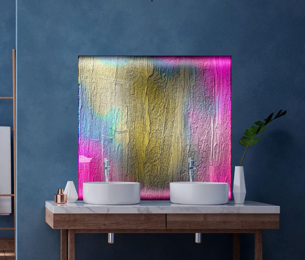 Aurora Fusion – Glass Kitchen Backsplash-BacksplashArtworks