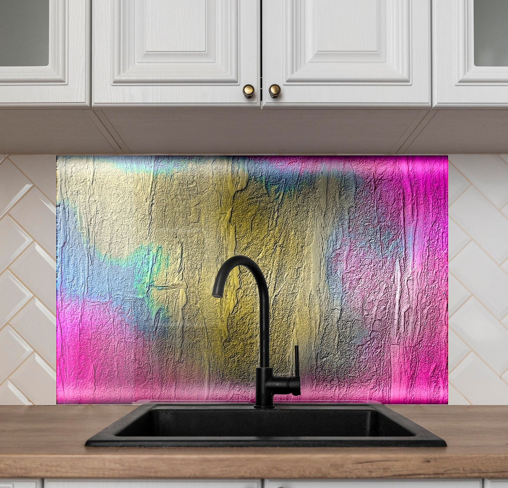 Aurora Fusion – Glass Kitchen Backsplash-BacksplashArtworks