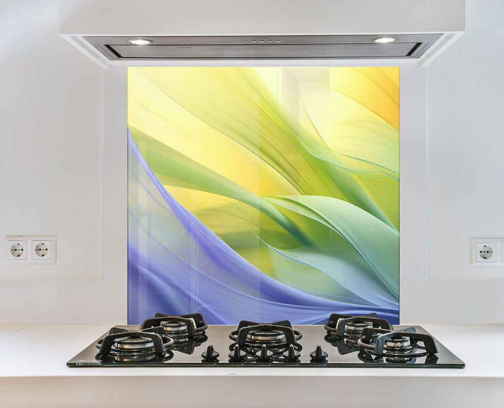 Gentle Breeze – Glass Kitchen Backsplash-BacksplashArtworks