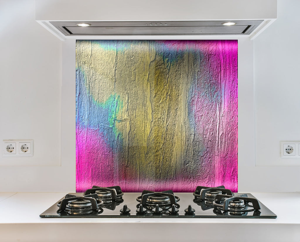 Aurora Fusion – Glass Kitchen Backsplash-BacksplashArtworks