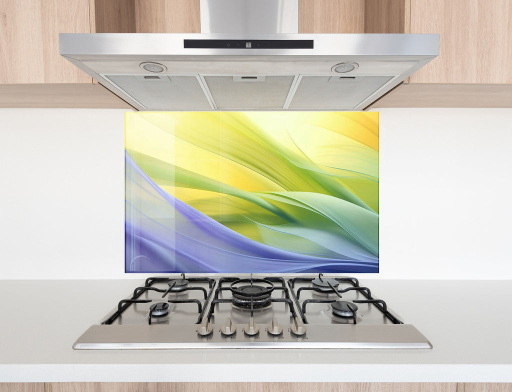 Gentle Breeze – Glass Kitchen Backsplash-BacksplashArtworks