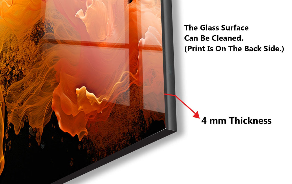 Vivid Burst Artistic - Glass Kitchen Backsplash-BacksplashArtworks