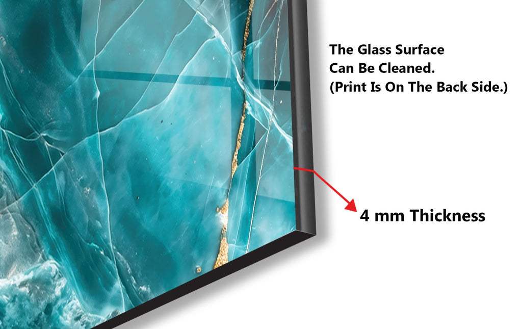 Deep Emerald Marble - Glass Kitchen Backsplash-BacksplashArtworks