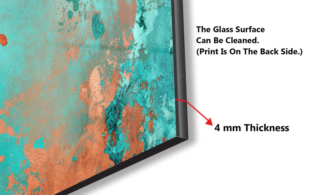 Abstract Tempered Glass Backsplash-BacksplashArtworks