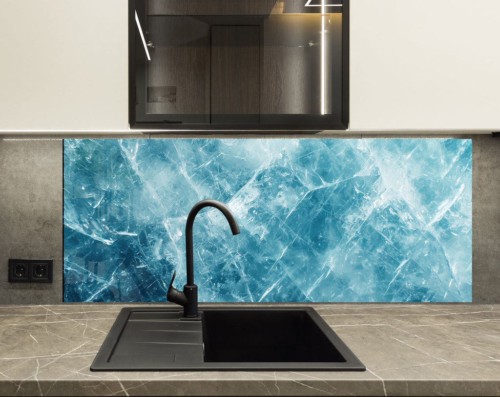 Abstract Tempered Glass Backsplash-BacksplashArtworks