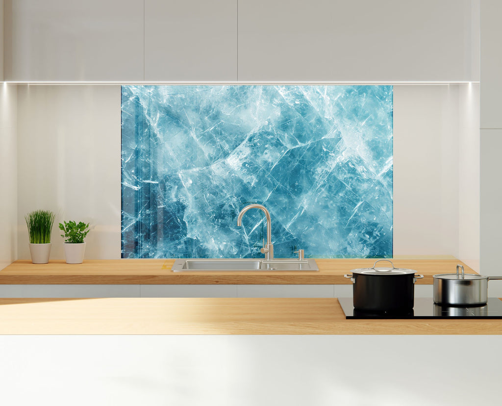 Abstract Tempered Glass Backsplash-BacksplashArtworks