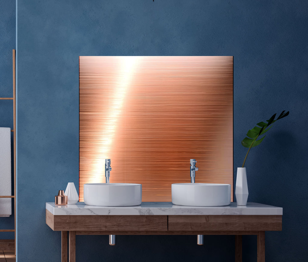 Vivid Bronze Glass Backsplash-BacksplashArtworks