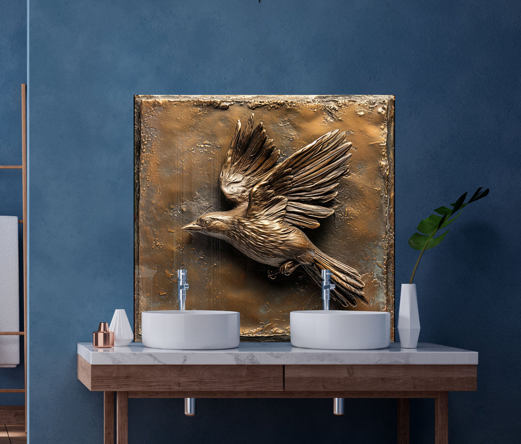 Soaring Freedom – Glass Kitchen Backsplash-BacksplashArtworks