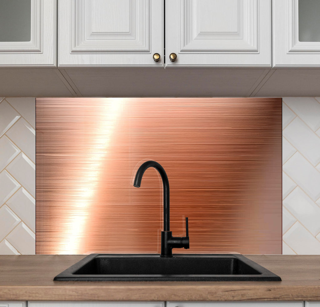Vivid Bronze Glass Backsplash-BacksplashArtworks
