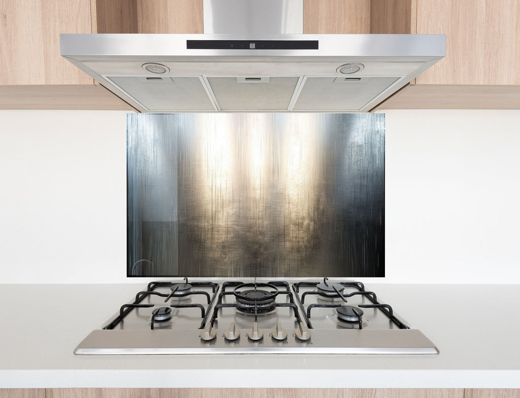 Gray Silver Glass Backsplash-BacksplashArtworks