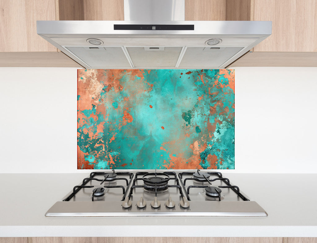Abstract Tempered Glass Backsplash-BacksplashArtworks