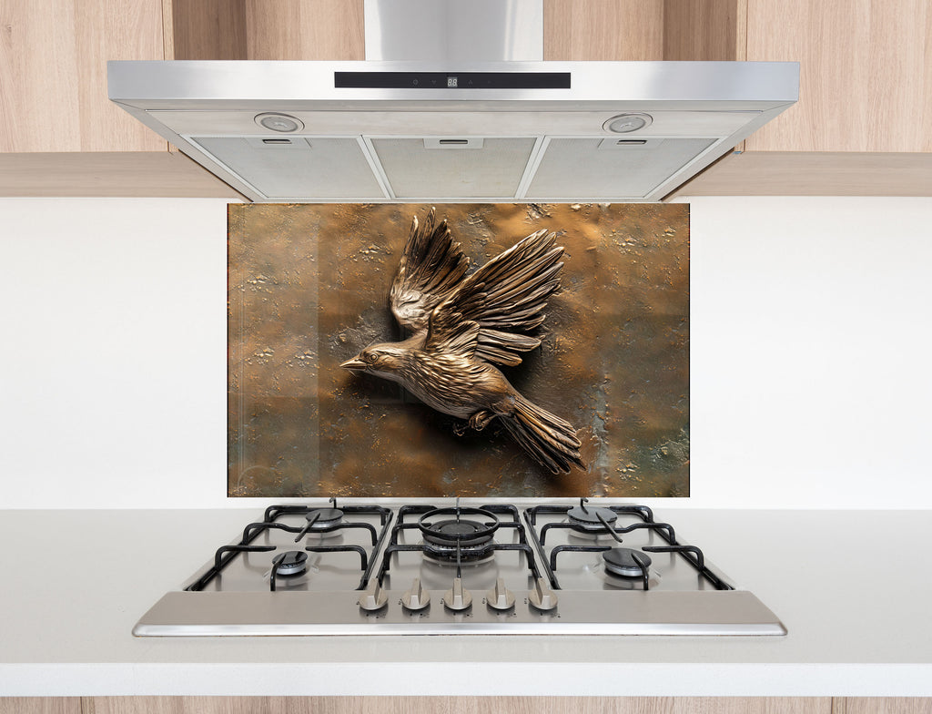 Soaring Freedom – Glass Kitchen Backsplash-BacksplashArtworks