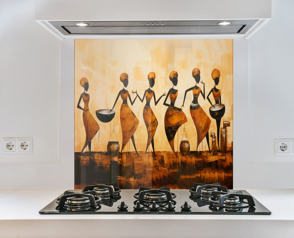 African Heritage - Glass Kitchen Backsplash-BacksplashArtworks