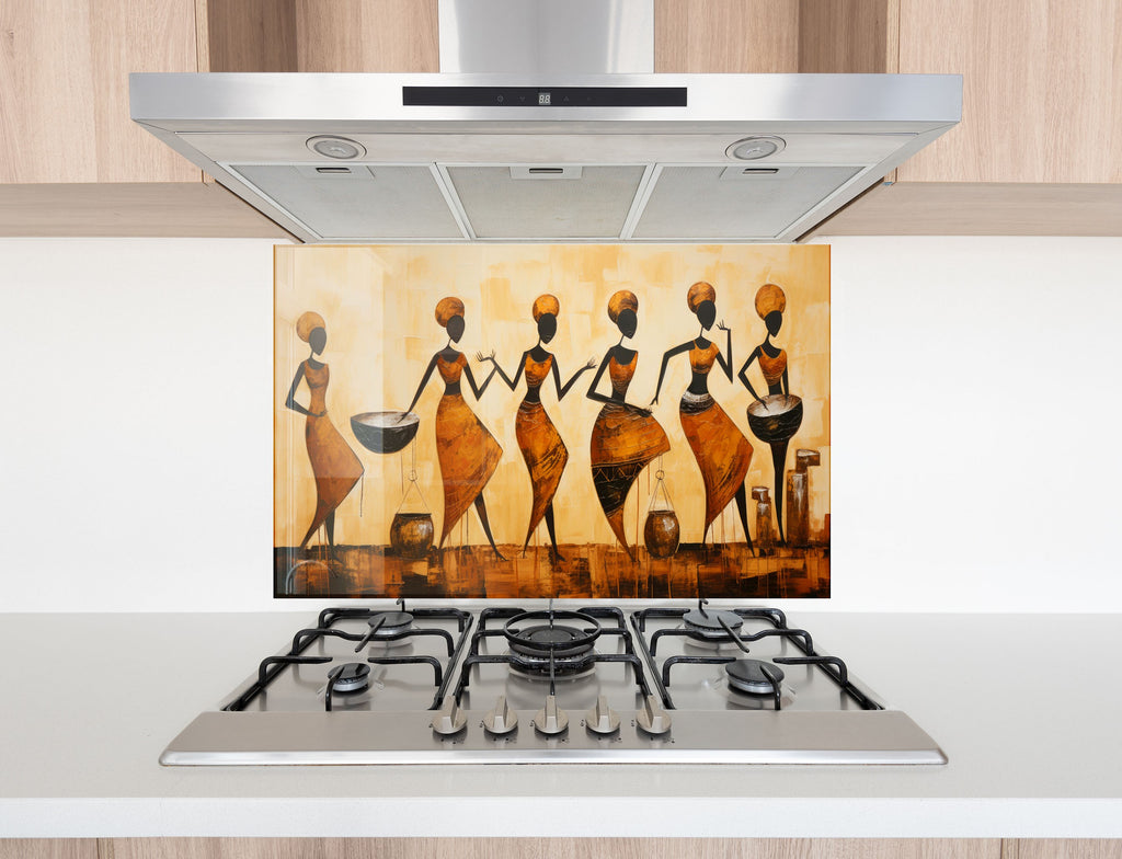 African Heritage - Glass Kitchen Backsplash-BacksplashArtworks