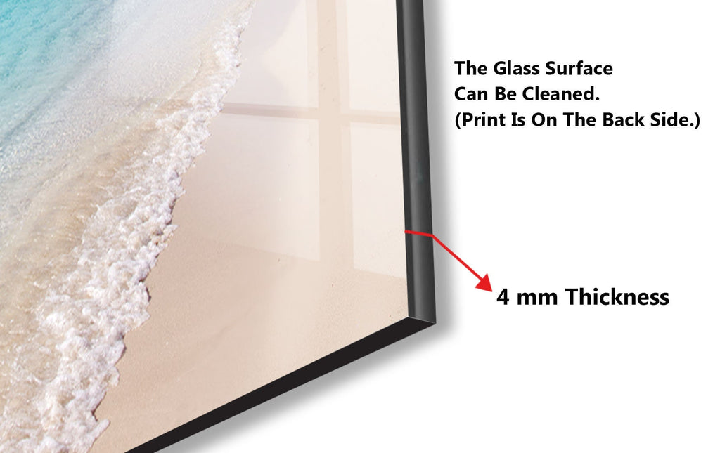Tropical Sea View Wall Art - Glass Backsplash-BacksplashArtworks