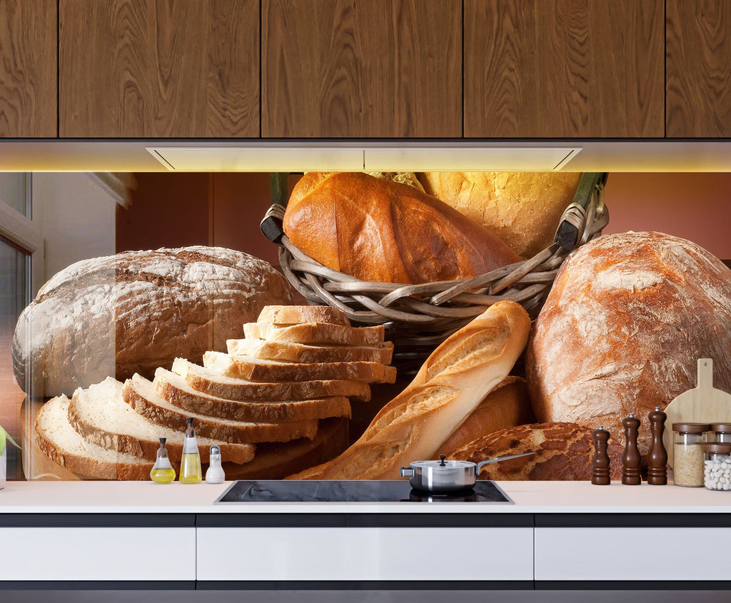 Kitchen Bread – Glass Kitchen Backsplash-BacksplashArtworks