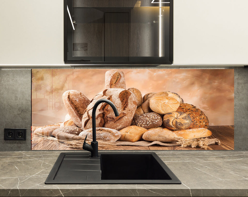 Artisan Bread Collection – Glass Kitchen Backsplash-BacksplashArtworks