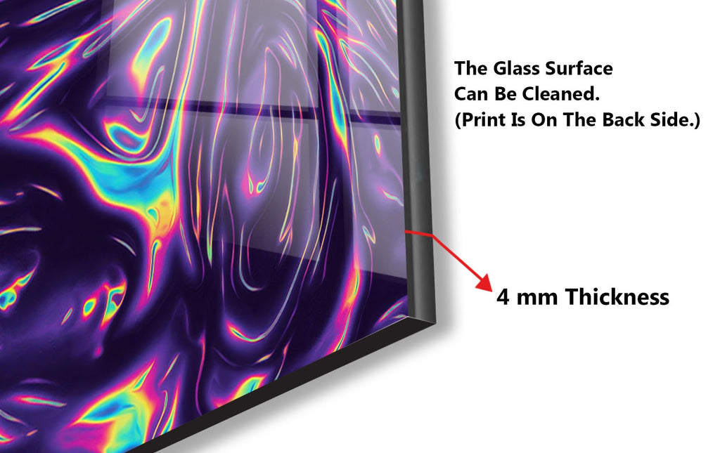 Abstract Tempered Glass Backsplash-BacksplashArtworks