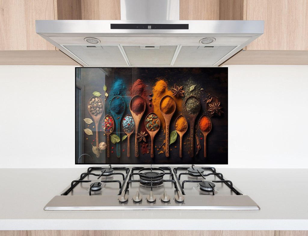 Spicewood Elegance - Glass Kitchen Backsplash-BacksplashArtworks