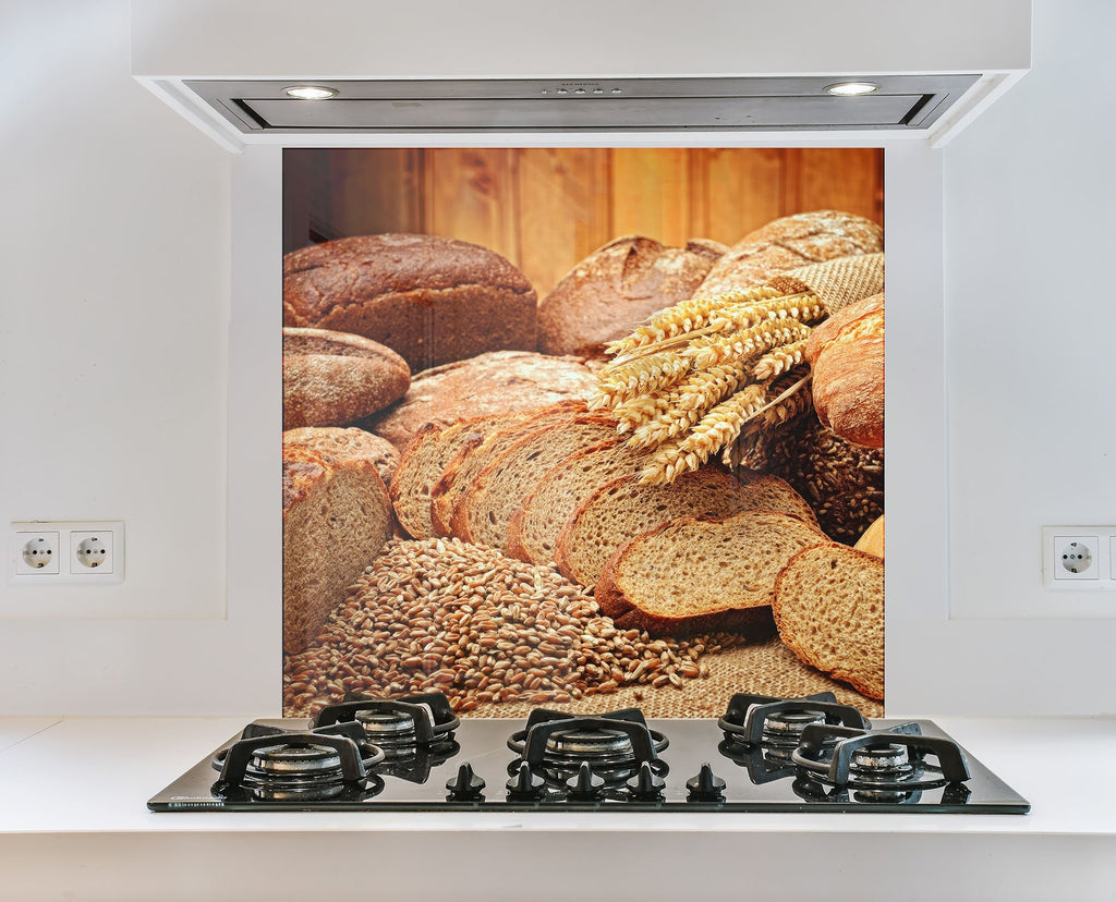 Rustic Artisan Bread – Tempered Glass Kitchen Backsplash-BacksplashArtworks