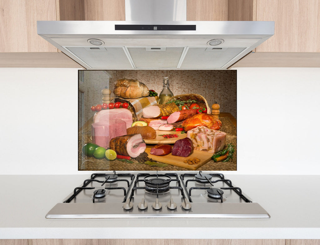 Gourmet Charcuterie Delight – Glass Kitchen Backsplash-BacksplashArtworks
