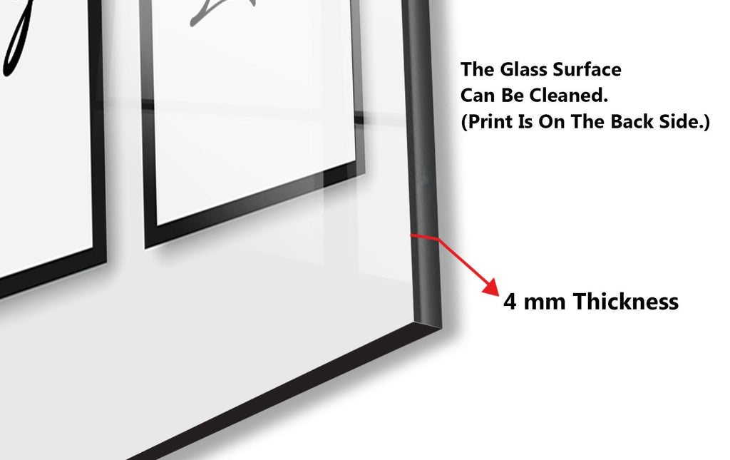 Sign Tempered Glass Backsplash-BacksplashArtworks