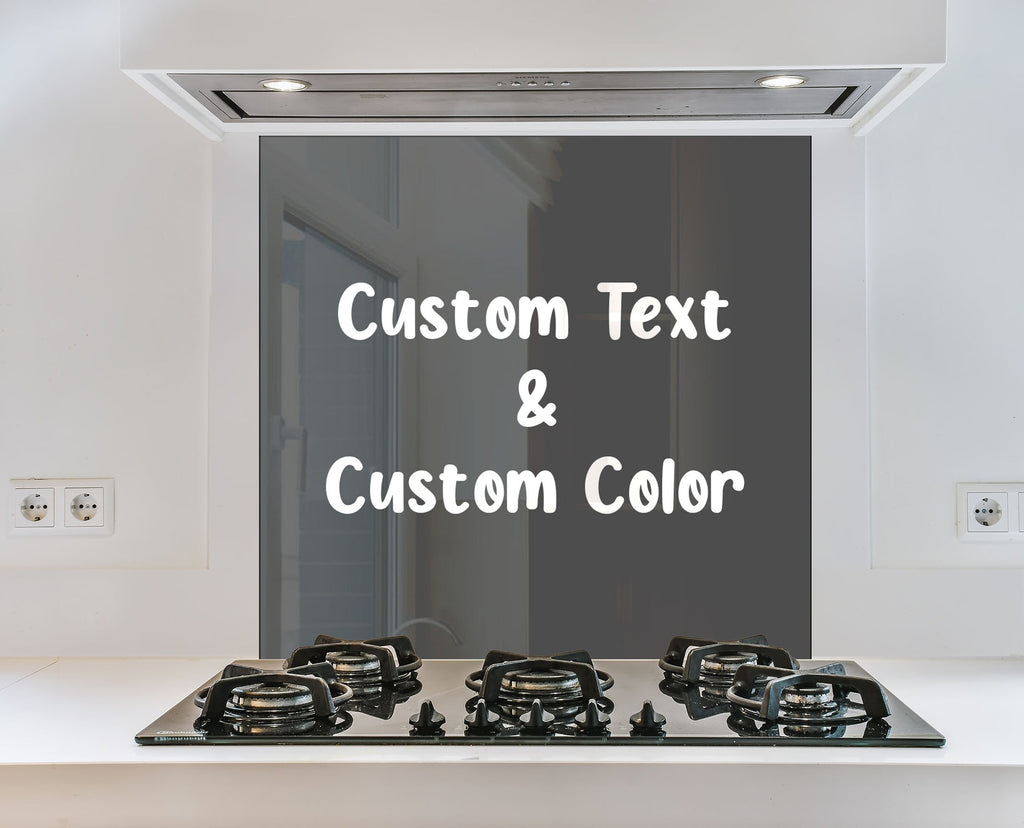 Tempered Glass Custom Text Backsplash-BacksplashArtworks
