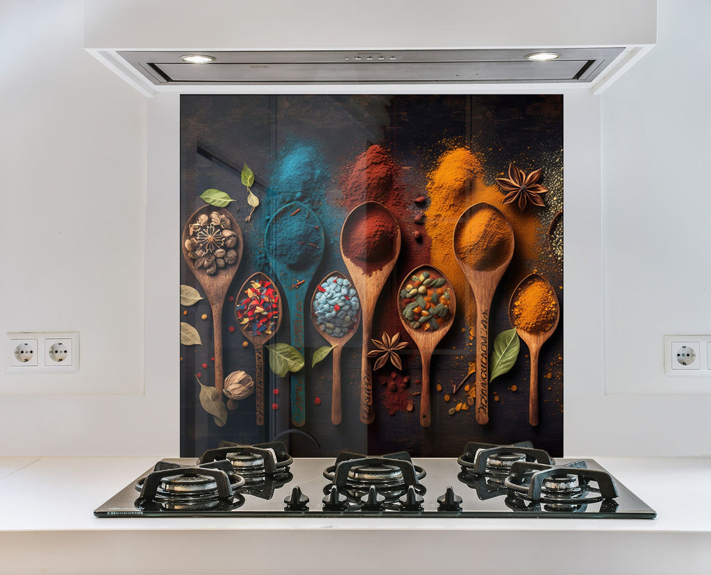 Spicewood Elegance - Glass Kitchen Backsplash-BacksplashArtworks