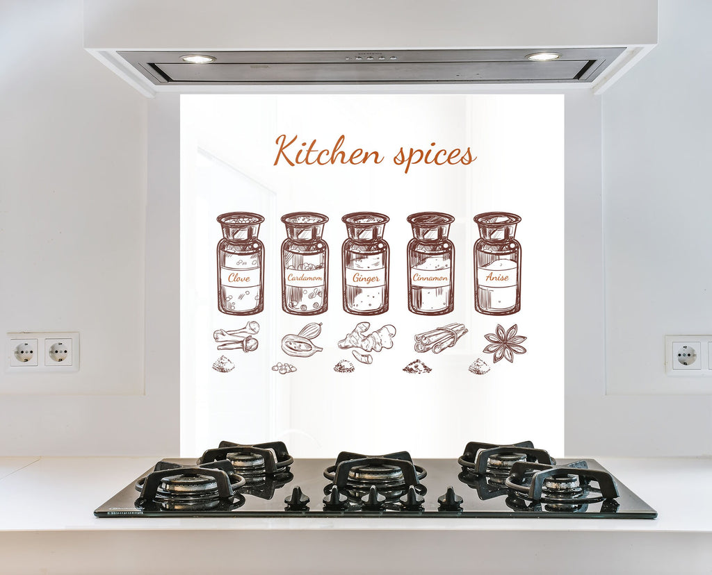 Spice Apothecary - Glass Kitchen Backsplash-BacksplashArtworks