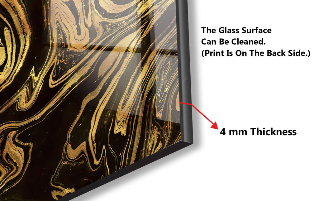 Abstract Tempered Glass Backsplash-BacksplashArtworks