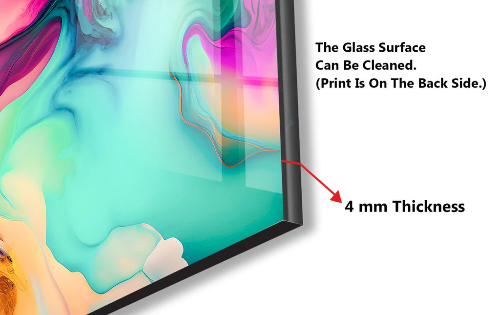 Abstract Tempered Glass Backsplash-BacksplashArtworks