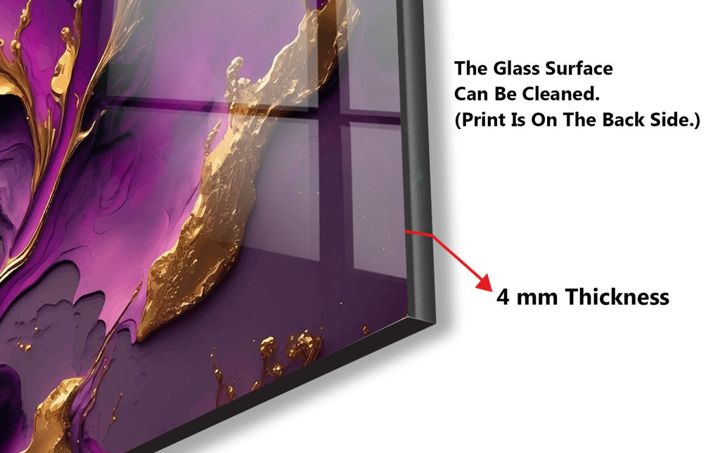 Abstract Tempered Glass Backsplash-BacksplashArtworks