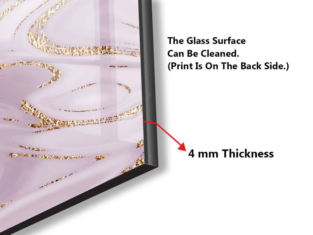 Abstract Tempered Glass Backsplash-BacksplashArtworks
