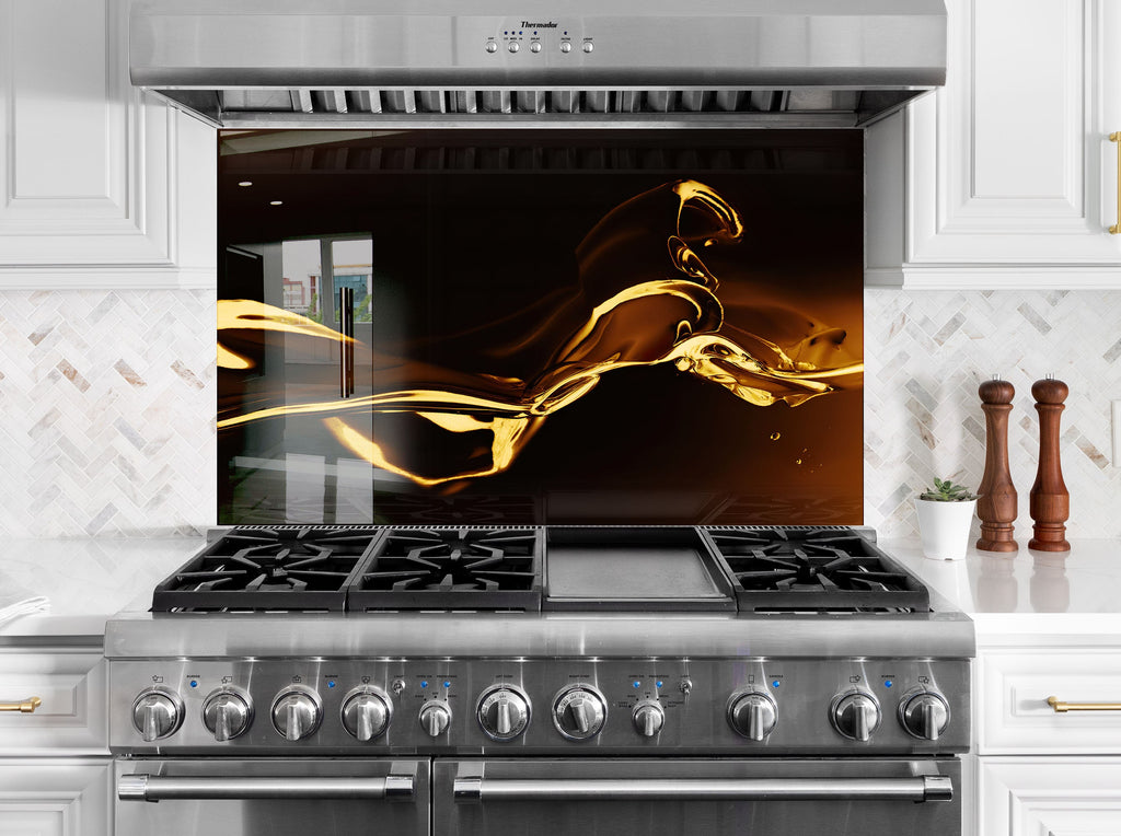 Abstract Tempered Glass Backsplash-BacksplashArtworks