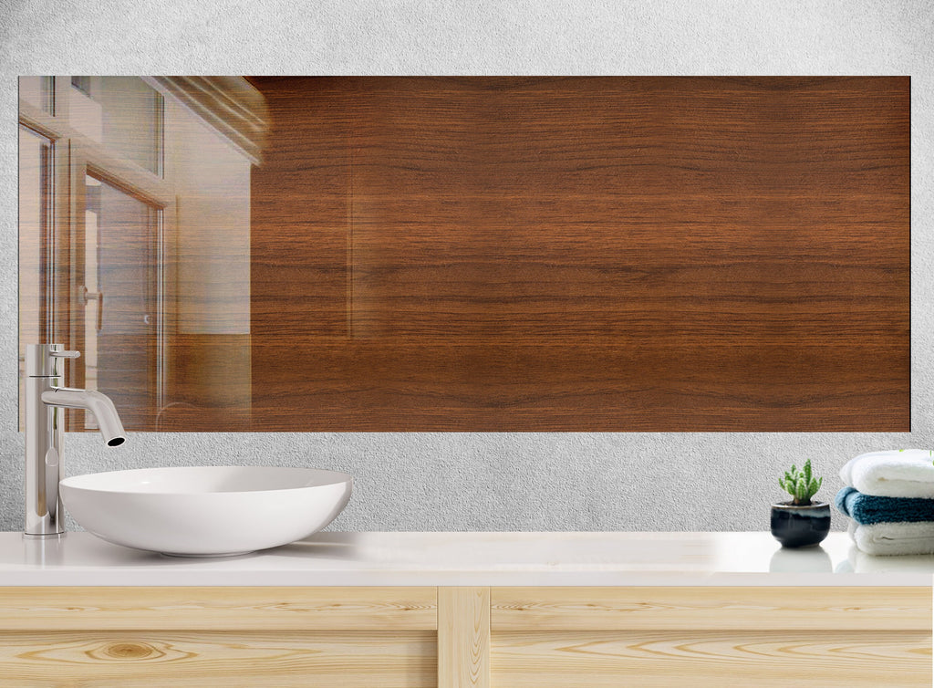 Classic Wood Grain - Glass Kitchen Backsplash-BacksplashArtworks